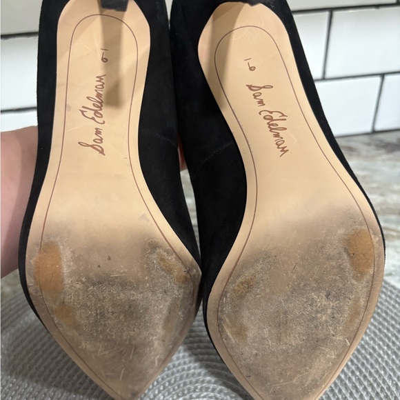 SAM EDELMAN Hazel Pump Black Suede Size 9 - Picture 9 of 13